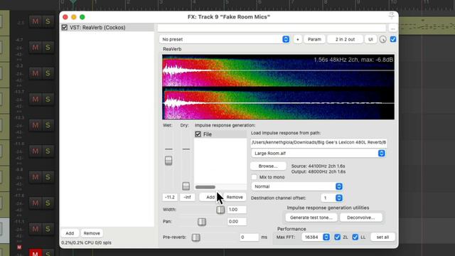 Creating Fake Drum Room Mics In REAPER