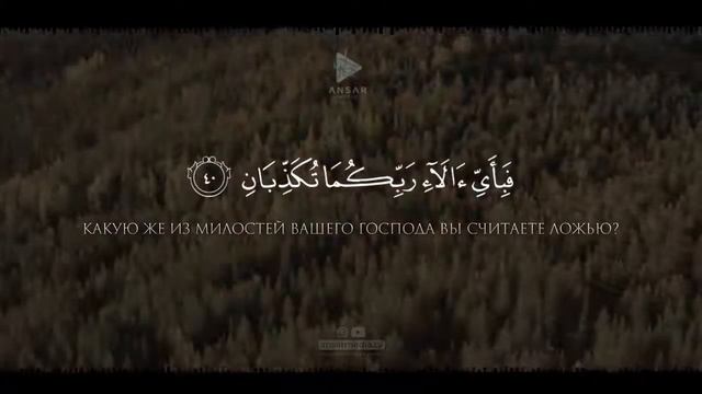 Чтение 55 суры Ар-Рахман (Милостивый) с переводом на русский язык.      #ansarmedia #surah #55