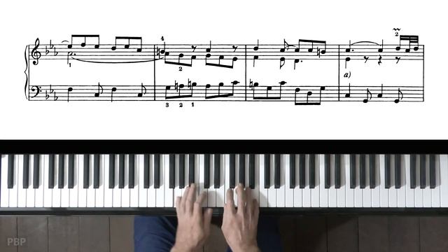 Bach French Suite No.4 "Gigue" P. Barton, FEURICH 133 piano смотреть онлайн