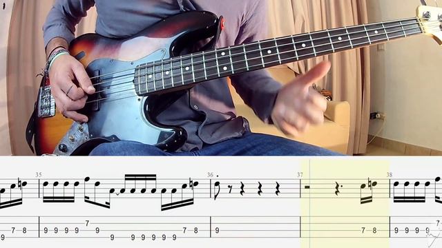 Fugazi - Waiting room BASS ONLY + PLAY ALONG TAB + SCORE смотреть онлайн