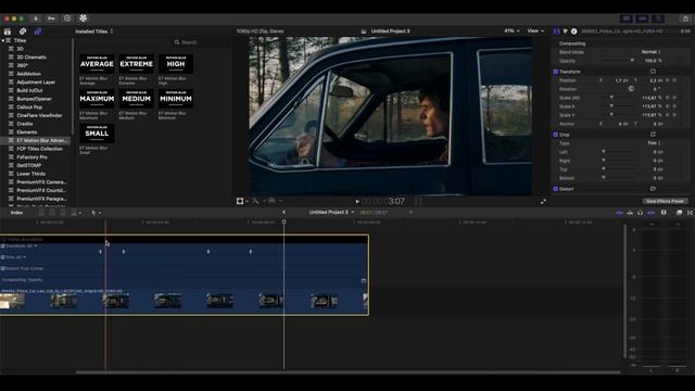 Zoom Effect with Motion Blur in Final Cut Pro (Tutorial) смотреть онлайн