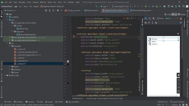 How to create bottom sheet with Custom Style Android | Kotlin [URDU|HINDI] смотреть онлайн