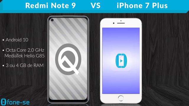 Redmi Note 9 vs iPhone 7 Plus (Comparativo) смотреть онлайн