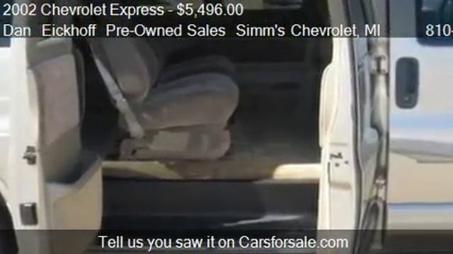 2002 Chevrolet Express 1500 LT 3dr Van for sale in Clio, MI смотреть онлайн