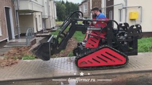 Работаем на мокрой глине погрузчиком Landformer КУБ 300
