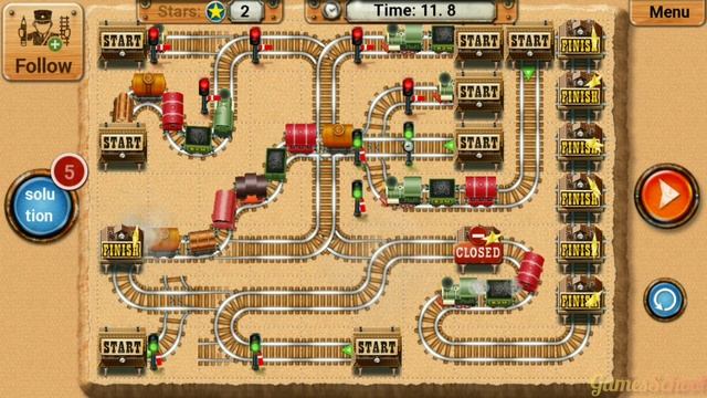 Train Track Line Maze Game - Train Game - Android Gameplay #1452 смотреть онлайн
