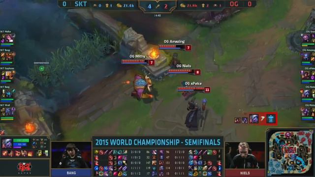 SKT vs OG - Semifinals Day 1 Game 1 смотреть онлайн