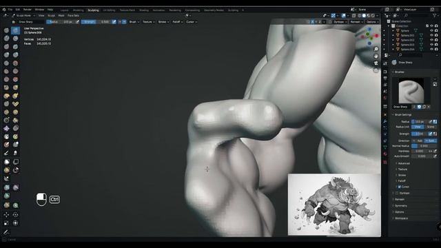 Blender Character Sculpting (Wild Boar Warrior) learn With Me смотреть онлайн