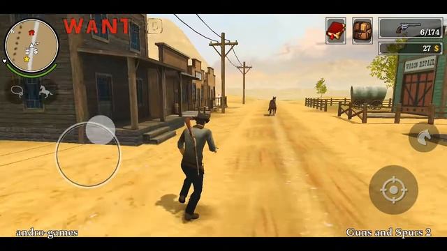Guns and Spurs 2 (by Sakis25) - action game for Android and iOS - gameplay. смотреть онлайн