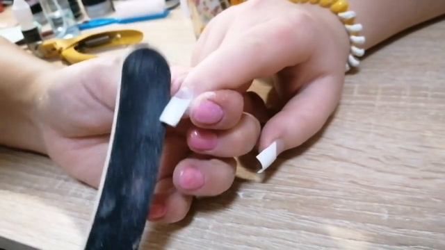 Для начинающих Как наростить Ногти на типсах /Короткие ногти. смотреть онлайн