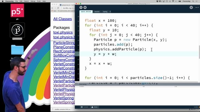 Coding Challenge #20: 3D Cloth with toxiclibs смотреть онлайн