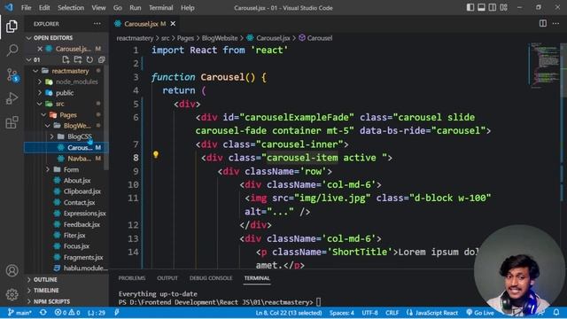 30. React JS Blog Website Part 2 | React Carousel Slider смотреть онлайн
