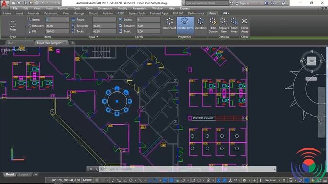 Autodesk AutoCAD: How to use Edit Polar Array Command in Autodesk AutoCAD смотреть онлайн