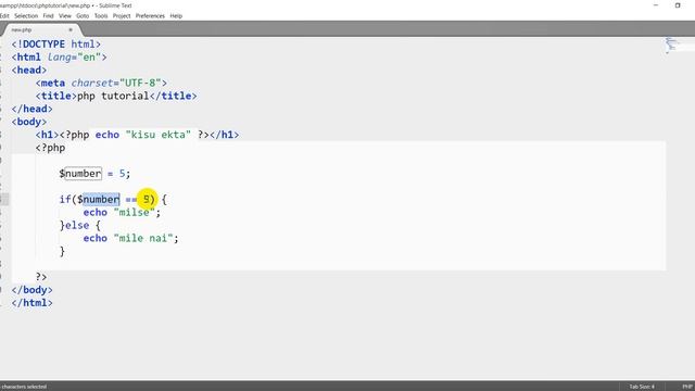 PHP Bangla Tutorial for Beginners Full - PHP Tutorial Part 9- PHP if else elseif Statements смотреть онлайн