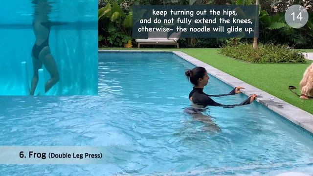 Pool Exercises with Noodle - Legs and Glutes смотреть онлайн