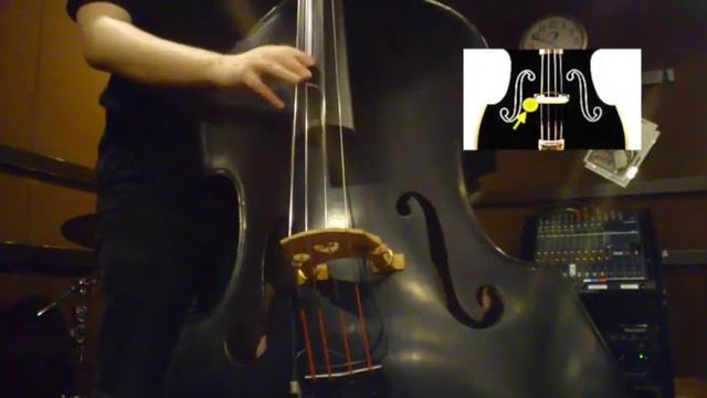 Demonstrating acoustic pickup "MSP" with Double Bass - test with various positioning смотреть онлайн