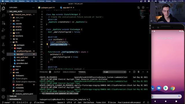 Flutter AWS Amplify Authentication - Auth Cognito смотреть онлайн