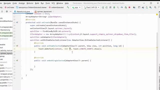 41 - Spinner Kullanımı | Android Studio Dersleri (2021) смотреть онлайн