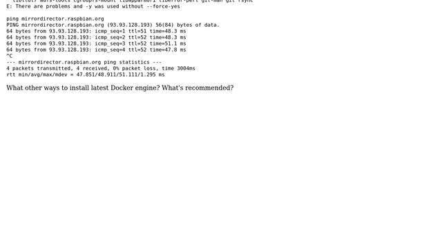 What's the optimal way to install latest Docker on Raspbian? legacy docker-engine package from... смотреть онлайн