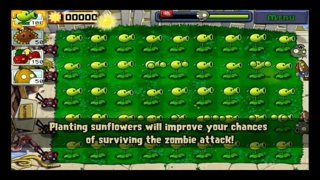 Plants Vs Zombies , 100 Peashooter VS Flag Zombie# смотреть онлайн