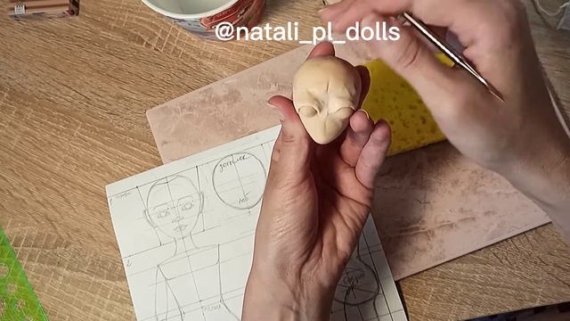 МАСТЕР-КЛАСС ❤️ ГОЛОВА ❤️по авторской КУКЛЕ малышке Кэти из ЗАПЕКАЕМОГО ПЛАСТИКА Часть 2 а смотреть онлайн