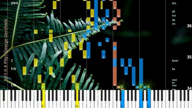 🎹Isn't It A Pity?, Chord & Lyrics, George Gershwin, Synthesia Piano смотреть онлайн