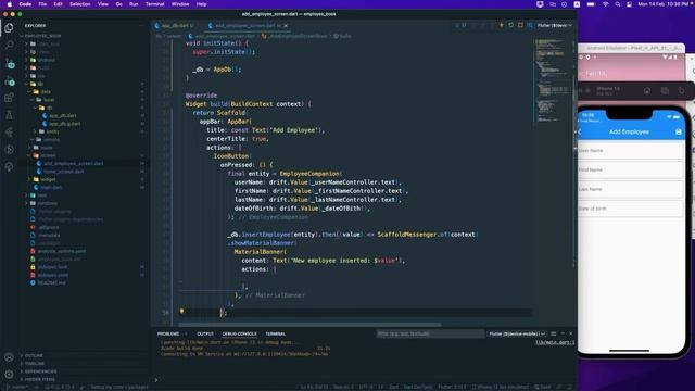 Flutter | SQLite | Drift : 11. Insert Employee To Database смотреть онлайн
