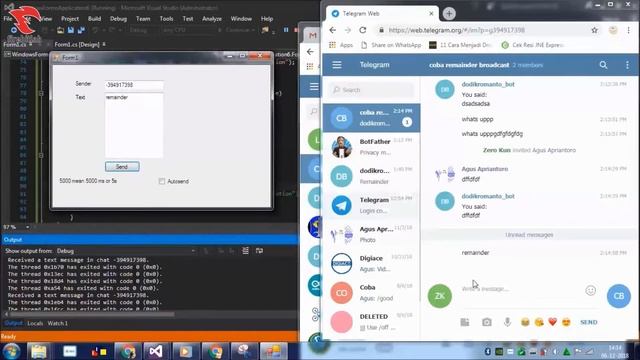 [FREE SOURCE CODE] Kirim pesan ke Grup dengan Telegram BOT смотреть онлайн