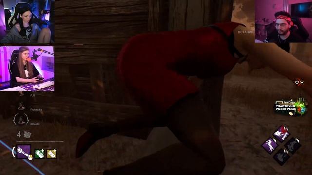 By Owl, FlackJK, Dina Blin, Alina Rin играют в Dead By Daylight