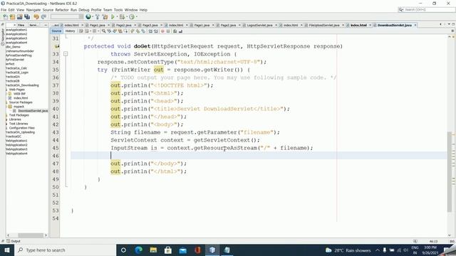 Download file using servlet || Download File Using servlet with NetBeans IDE-Part2 смотреть онлайн
