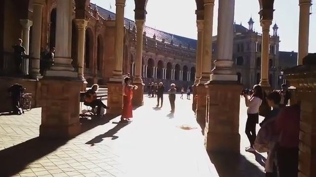 Flamenco en la Plaza España de Sevilla смотреть онлайн