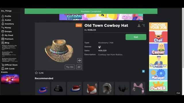 ROBLOX HOW TO GET THE FREE OLD TOWN COWBOY HAT смотреть онлайн