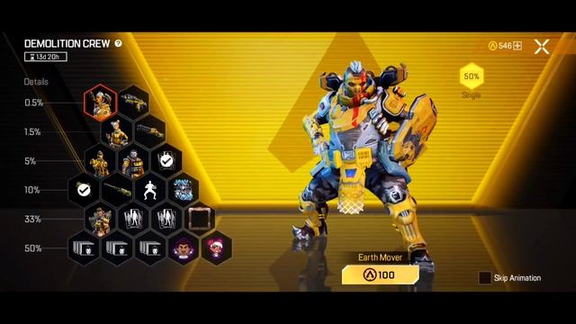 I Got New Earth Mover Skin In Demolition Crew Event | DEMOLITION CREW SPIN | APEX LEGENDS MOBILE смотреть онлайн