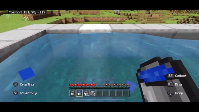 How to make an infinite water source - Minecraft Bedrock смотреть онлайн