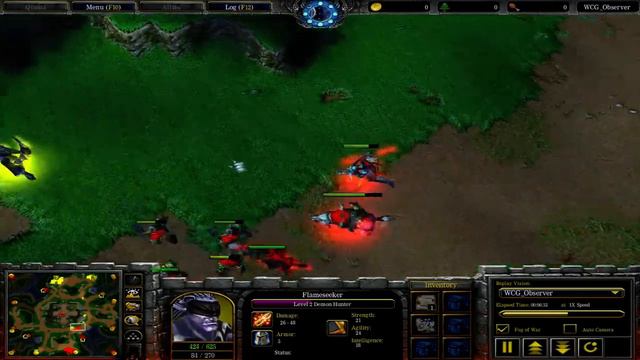 Warcraft 3 - WCG 2004 (round 16) Spirit_Moon (NE) vs Zacard (OR) Game 2 смотреть онлайн