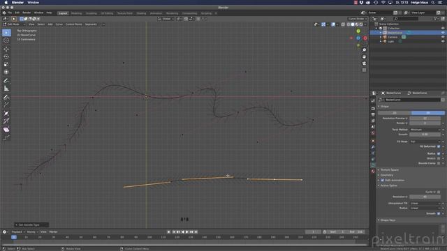 Blender for C4D Artists - 01_05 Working with Curves in Blender 2 8x смотреть онлайн