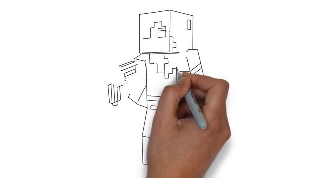 How to Draw Minecraft Alex Step by Step Video Tutorial смотреть онлайн