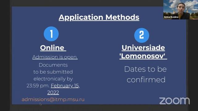 Open Day of the Master's program "Geometry and Quantum Fields" смотреть онлайн