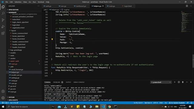 Golang HTTP User Authentication Yabi Series 12 | Golang Web Development | WebAssembly Auth System смотреть онлайн