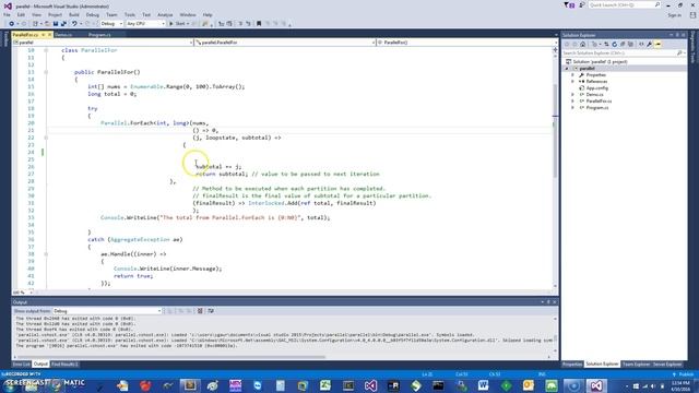 C# Concurrent Blocking Collection, ParallelForEach in 5 min смотреть онлайн