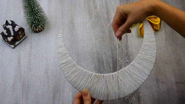 Christmas decor 2023! Deer made of cardboard and thread смотреть онлайн