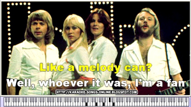 ABBA "Thank For The Music" Karaoke songs with lyrics on the screen смотреть онлайн