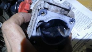 В пилу залили бензин без масла,ощущения при работе,последствия,ремонт запчастями с алиэкспресс.