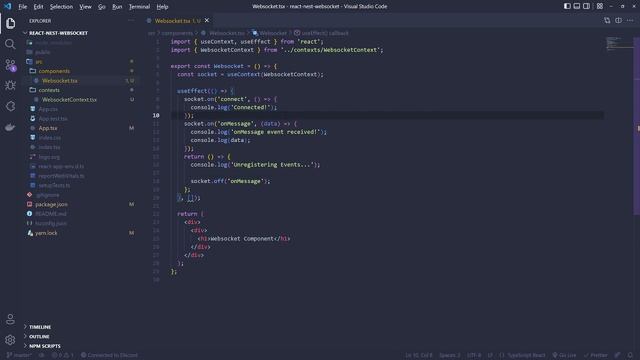 NestJS Websockets Tutorial #3 - Connecting to Websocket Server from React смотреть онлайн