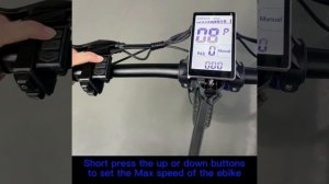 Full setting of ebike display (M5)