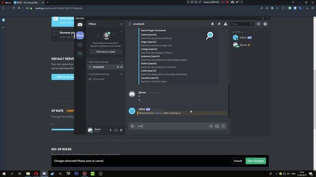 Гайд/Туториал/Обзор на MEE6 Discord Bot. Таймкоды в комментариях!