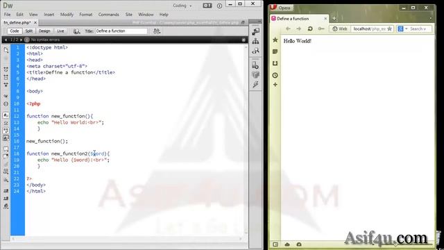 PHP and Mysql Essential Bangla 36 Define a function php смотреть онлайн