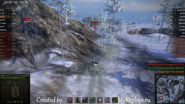 WOT: Arctic Region - M18 Hellcat - 6 frags - смотреть онлайн