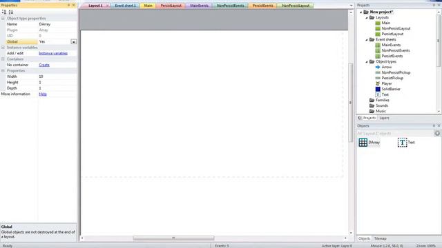 Scirra Construct 2 (Array/Массивы) Урок 1 смотреть онлайн