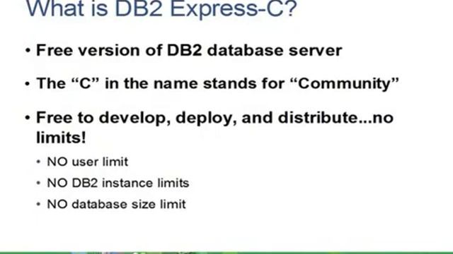 Chapter 2(1) - Introduction to DB2 Express - C смотреть онлайн